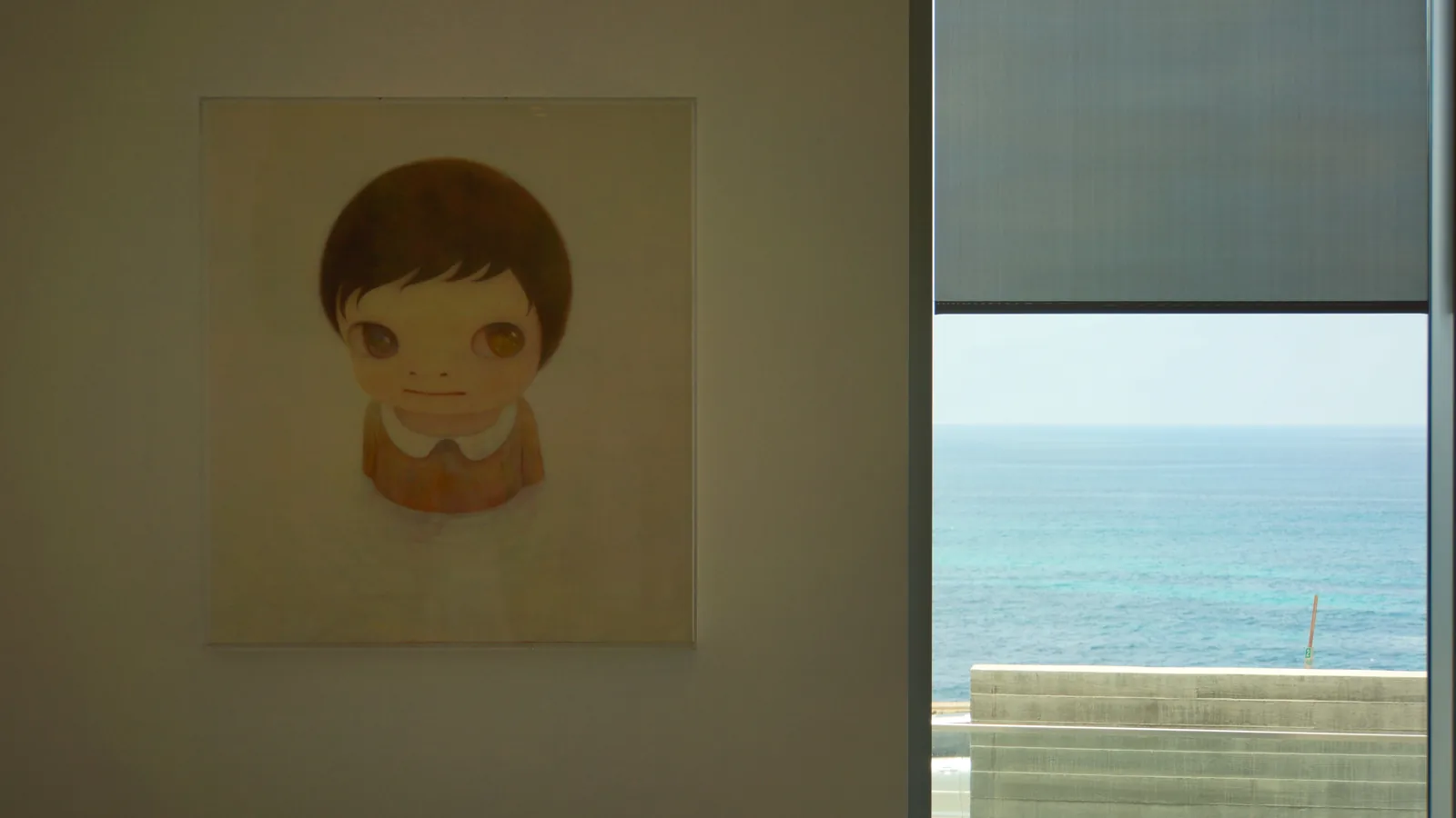 La Jolla art and ocean window